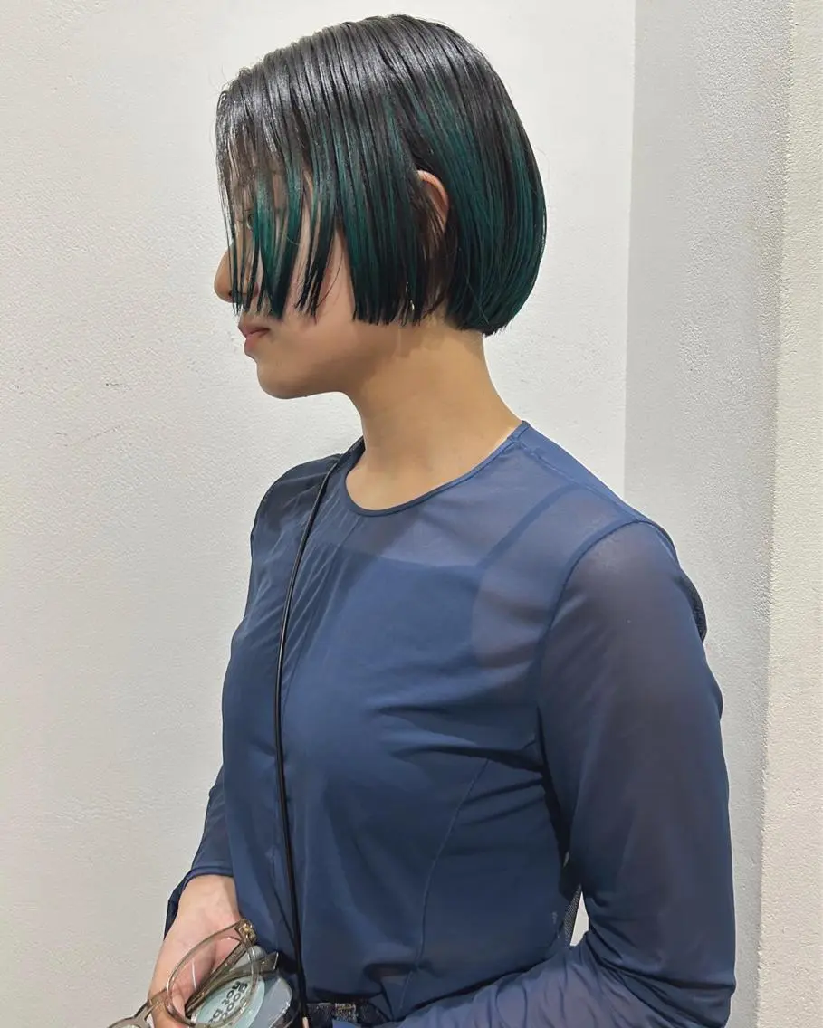 ショート カラー ブリーチ ボブ カット ヘアカラー トリートメント 村上雅人 ナチュラルモードのヘアスタイル