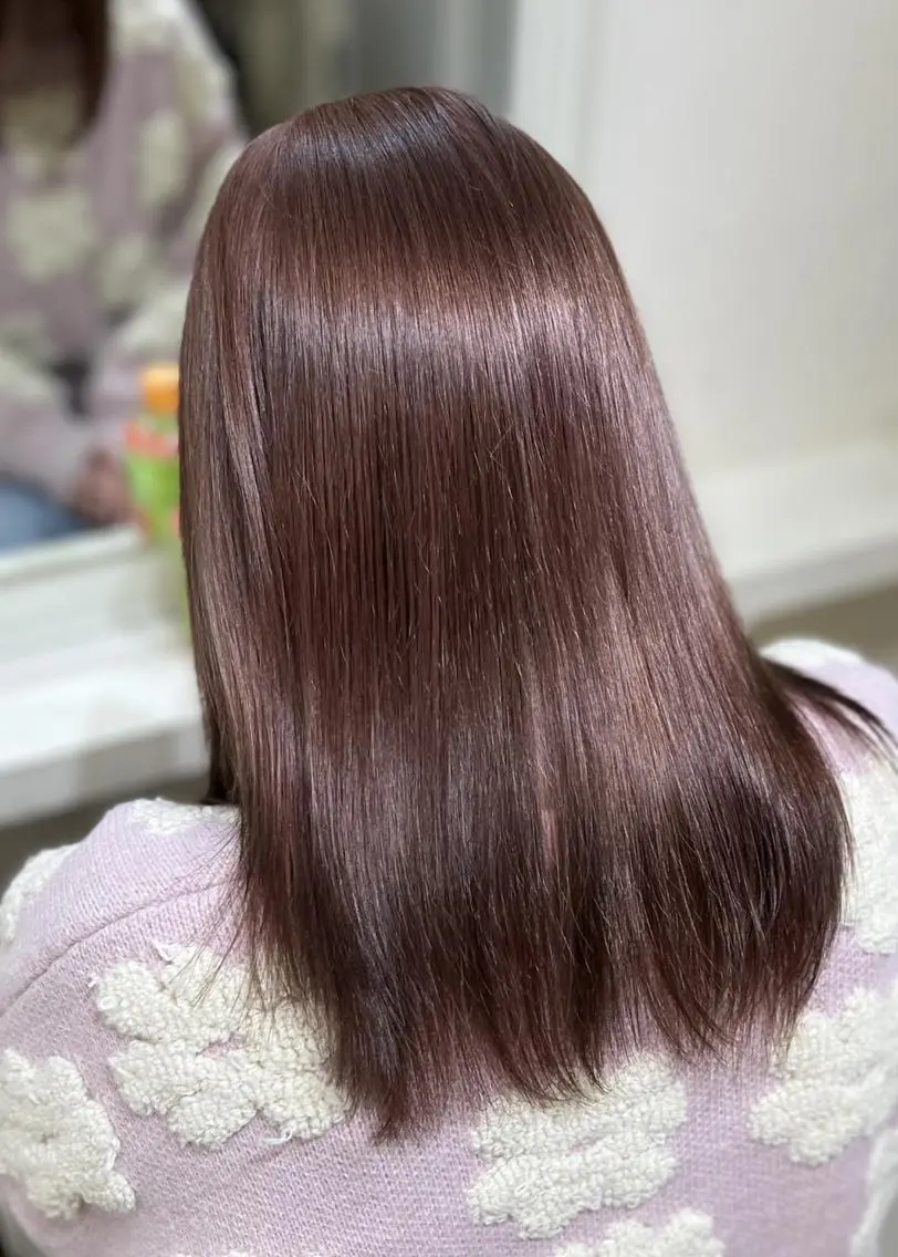 ミディアム カラー ヘアカラー トリートメント 🩷モテるハイトーン 🩷ブリーチ特化🩷のヘアスタイル