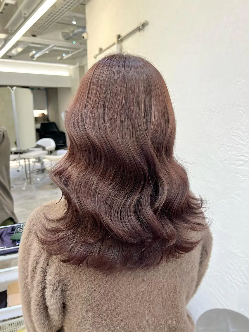 セミロング カラー 髪質改善/縮毛矯正 鈴木裕介のヘアスタイル