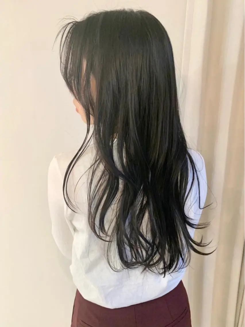 ロング カット パーマ トリートメント 顔まわりカット/金山 /大園芽依のヘアスタイル