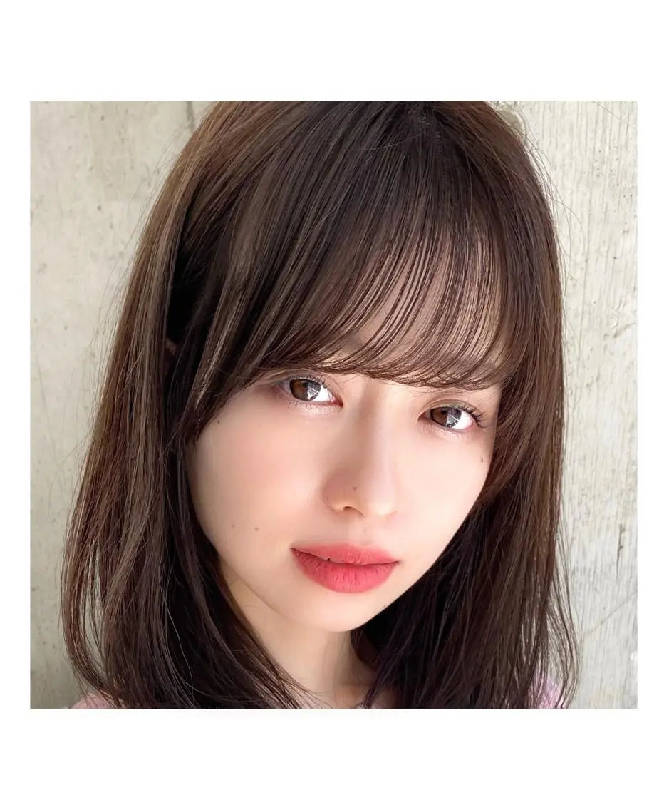 ミディアム カラー ヘアアレンジ 似合わせカット 小顔カット カット ヘアカラー トリートメント ツヤ髪になりたい方へ 🩷柴田知亜希のヘアスタイル