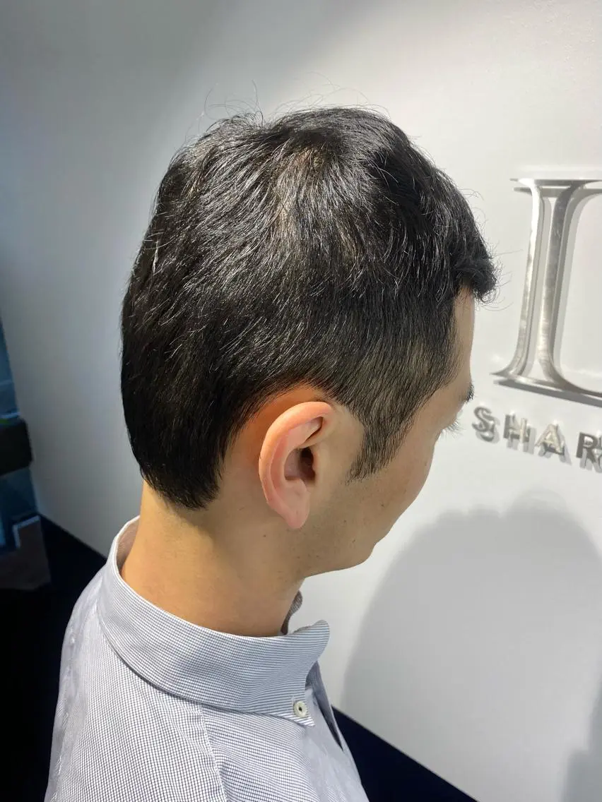 ショート メンズ ビジネス フェードカット モヒカン マッシュ メンズショート カット HANA ハナのヘアスタイル