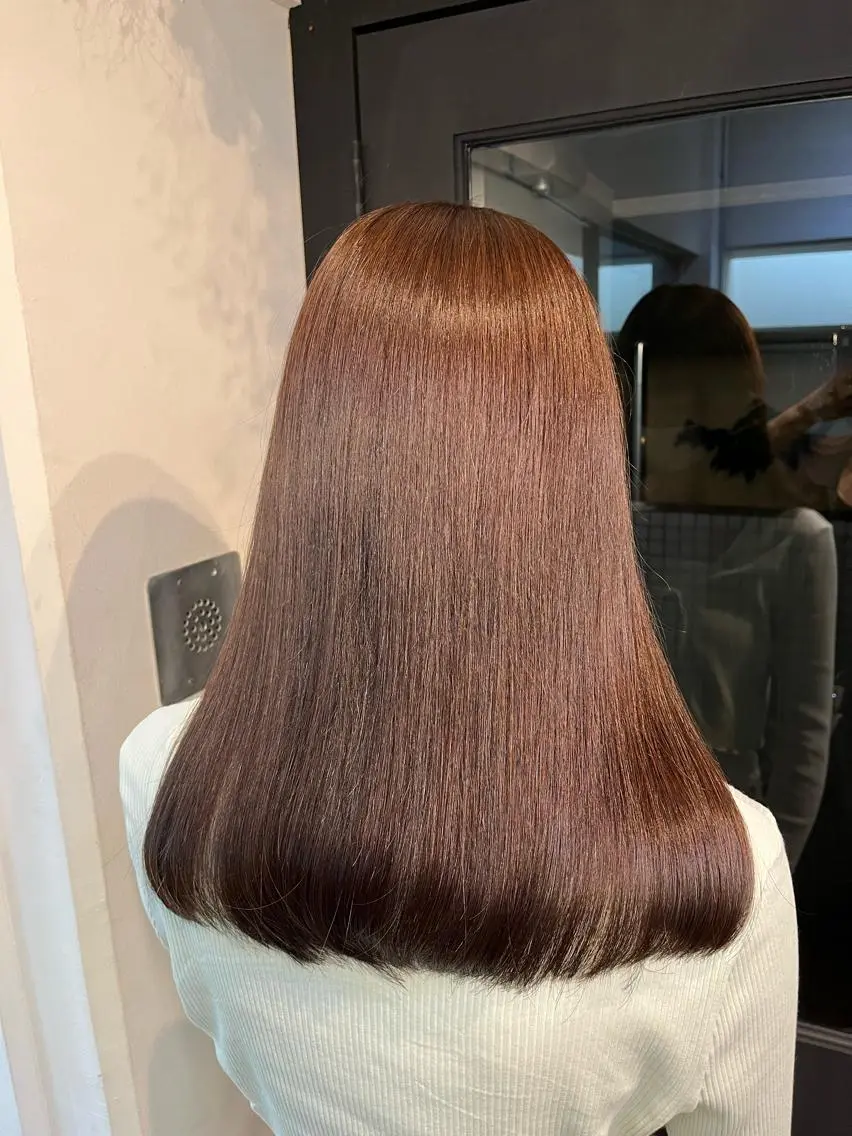 ロング Airi 韓国y2k ハイレイヤーのヘアスタイル