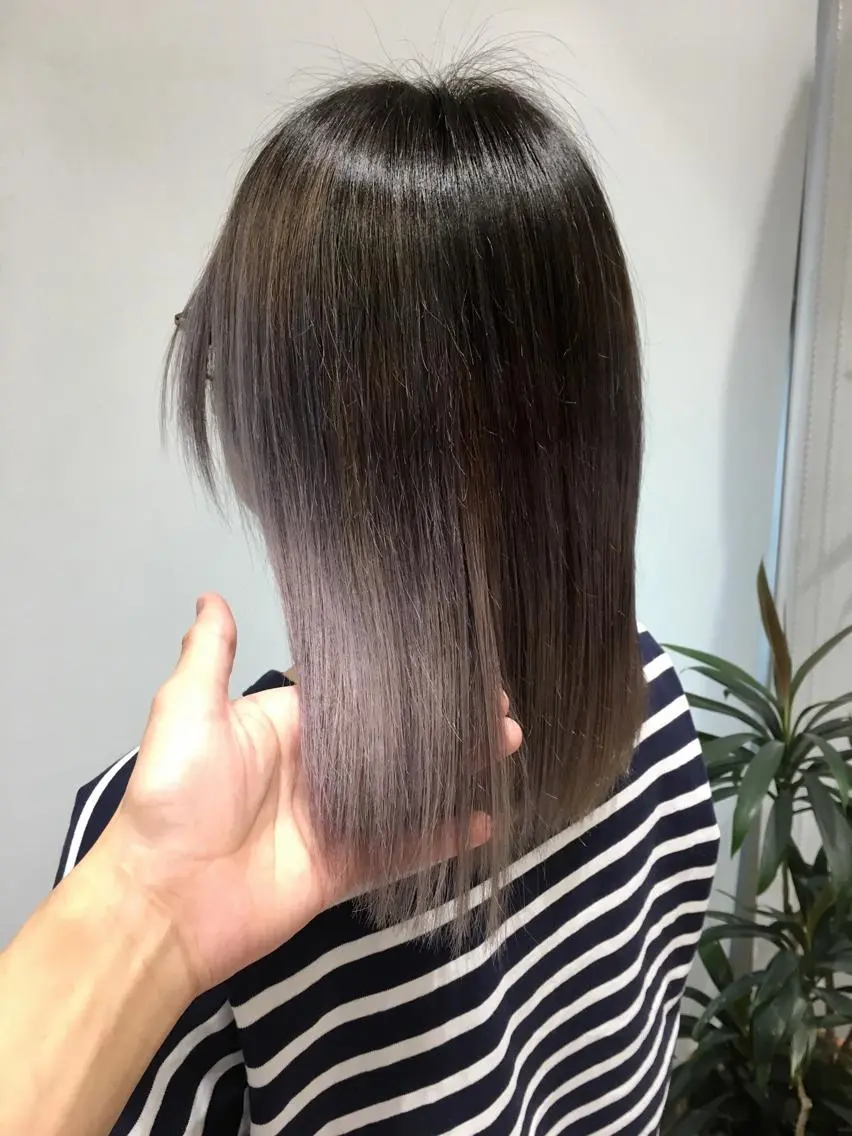 ミディアム カラー ブリーチ ラベンダーカラー 寺内 紳悟のヘアスタイル