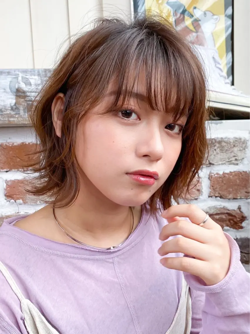 ショート ショートボブ ボブレイヤー ボブ レイヤーカット ショートヘア カット ヘアカラー トリートメント ヘッドスパ ヘアセット 大宮/山口 竣也のヘアスタイル
