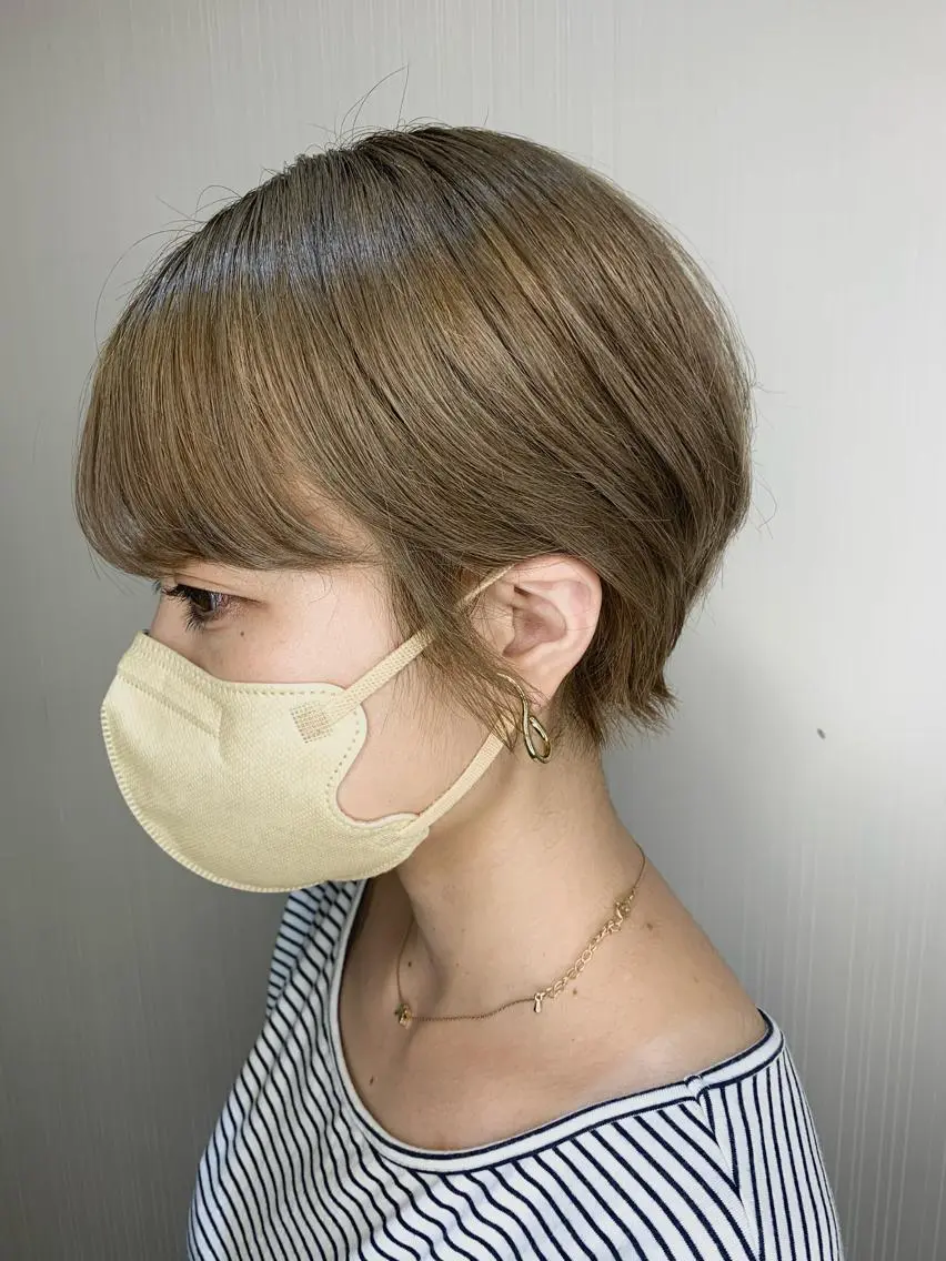 ショート カラー オリーブカラー こじま しょういちのヘアスタイル