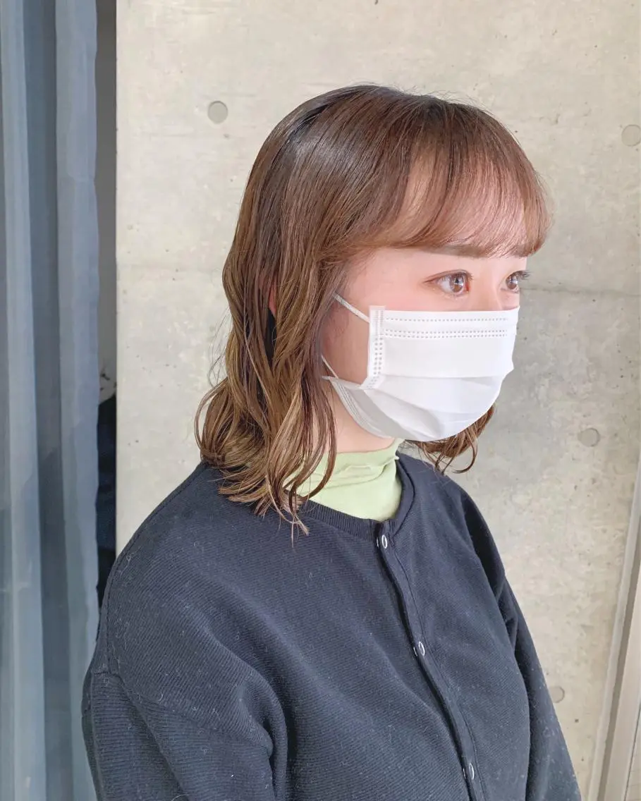ショート パーマ カット ヘアカラー パーマ ボブパーマコテ巻き風 パーマNo1深江秀平のヘアスタイル