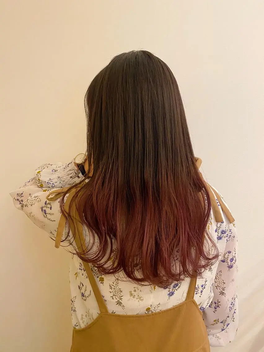 セミロング カラー カット ヘアカラー トリートメント 入江 允のヘアスタイル