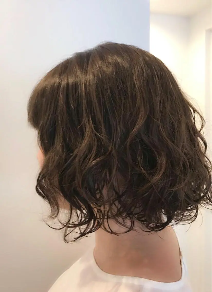 ショート パーマ カット パーマ トリートメント Ash川越店／ 松本　亮二のヘアスタイル