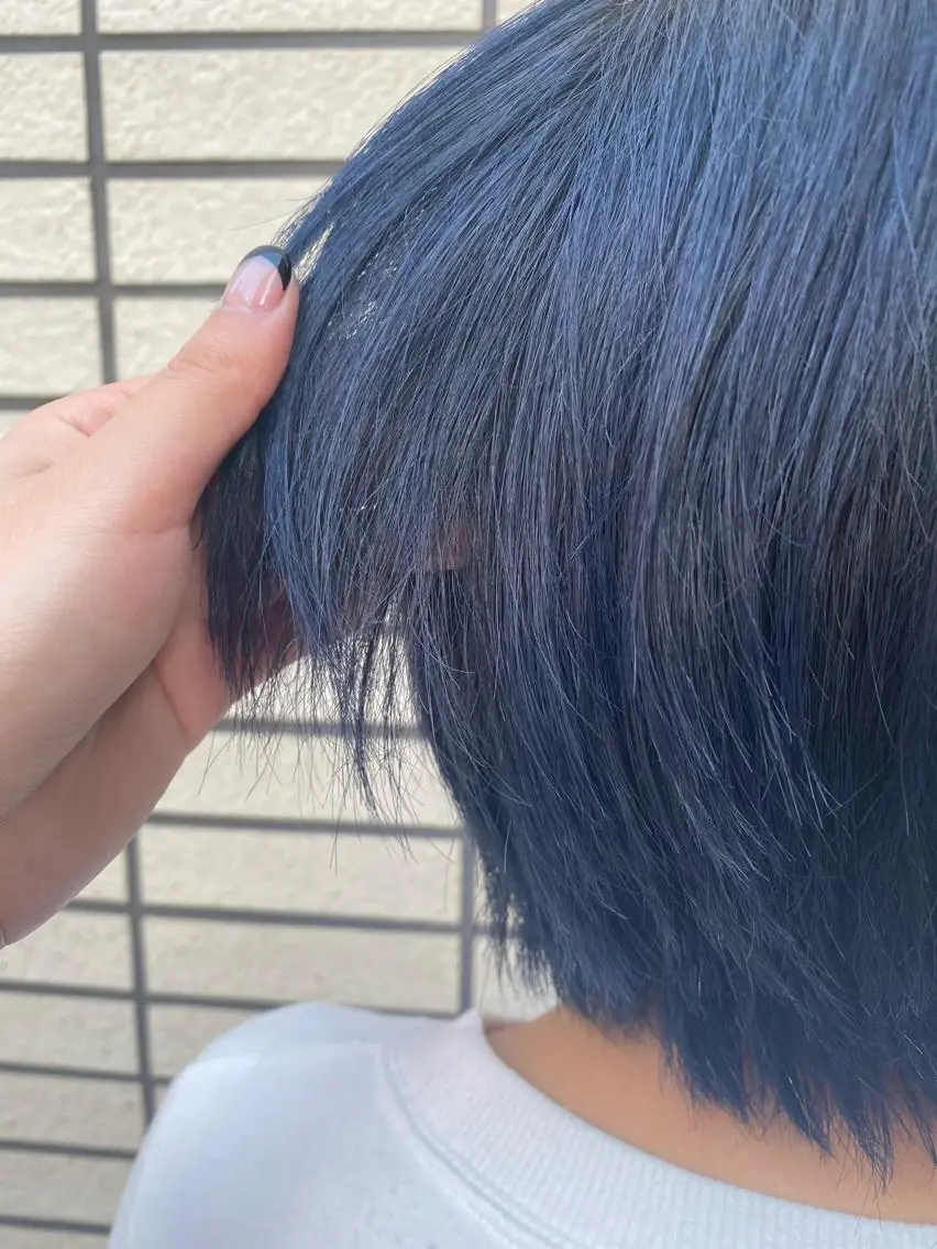 ショート カット ヘアカラー 縮毛矯正 トリートメント RURI韓国ボブ 🇰🇷タッセルボブのヘアスタイル