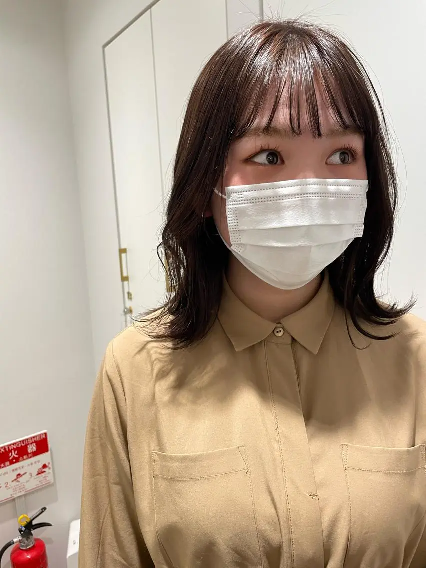 ミディアム 外ハネヘア 韓国ヘア🤍 慎之介のヘアスタイル