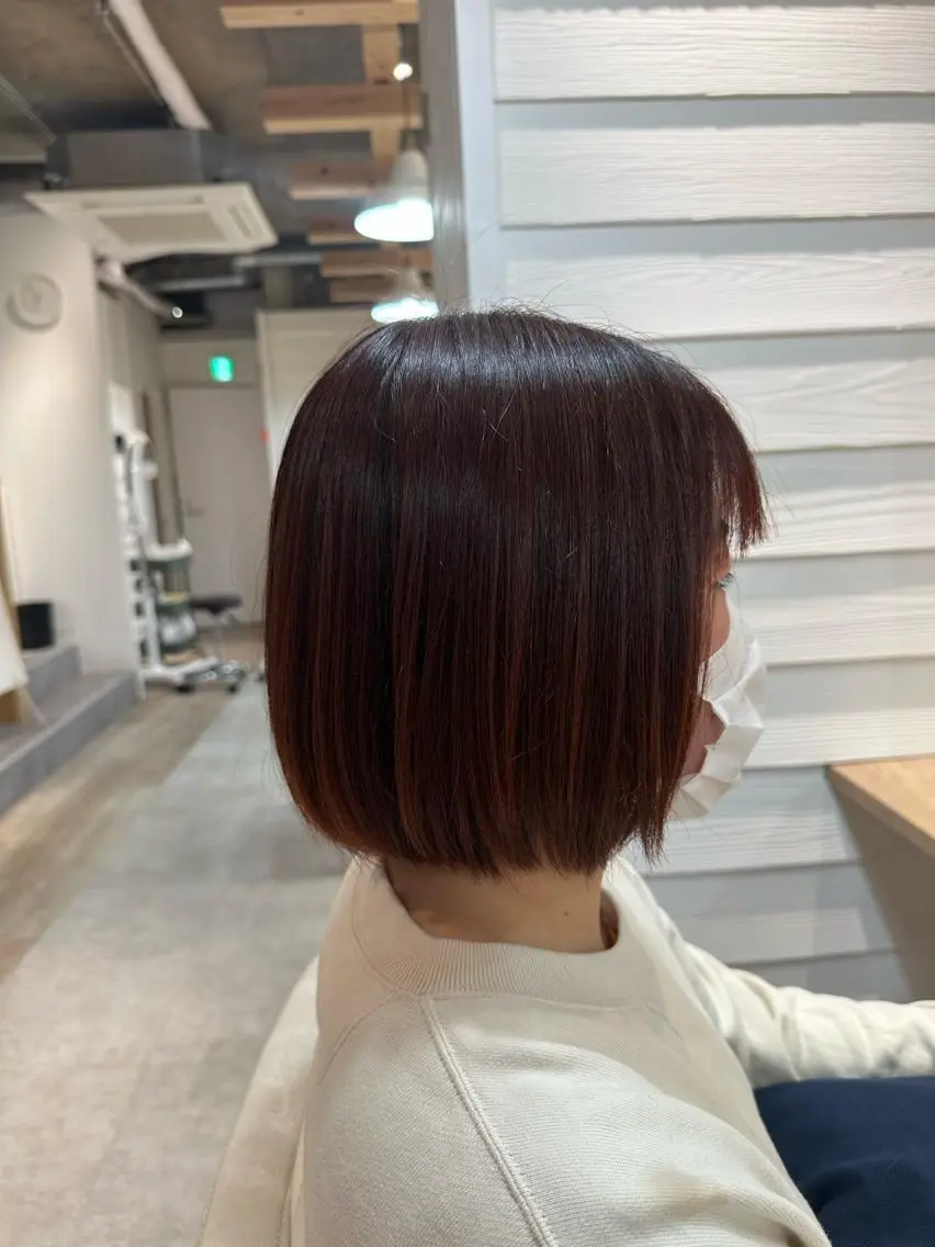 ショート カラー ボブ Annie 吉田 裕美のヘアスタイル