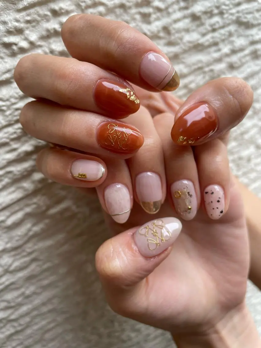 ロング カラー ヘアアレンジ キッズ ネイル マツエク・マツパ アイブロウ 福田 加奈のネイルデザイン