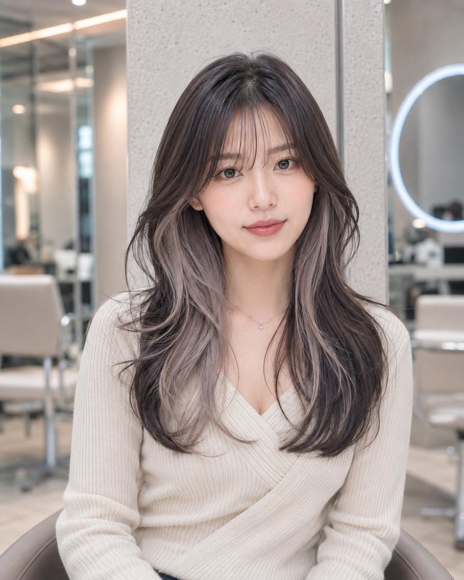 ミディアム jill by gisel 博多のヘアスタイル