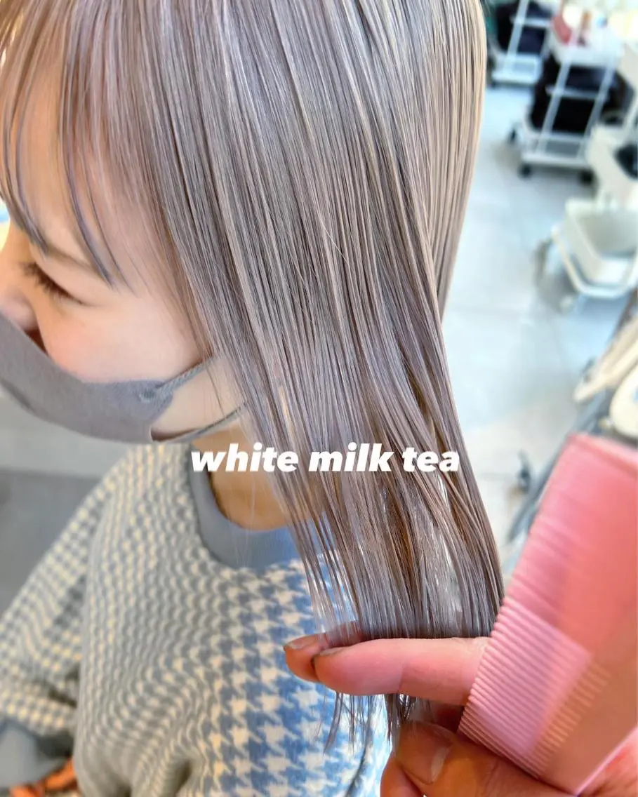 カラー ブリーチ ケアブリーチ グレージュ ヘアカラー トリートメント ヘアセット レイヤー専門家 ダブルカラー修のヘアスタイル