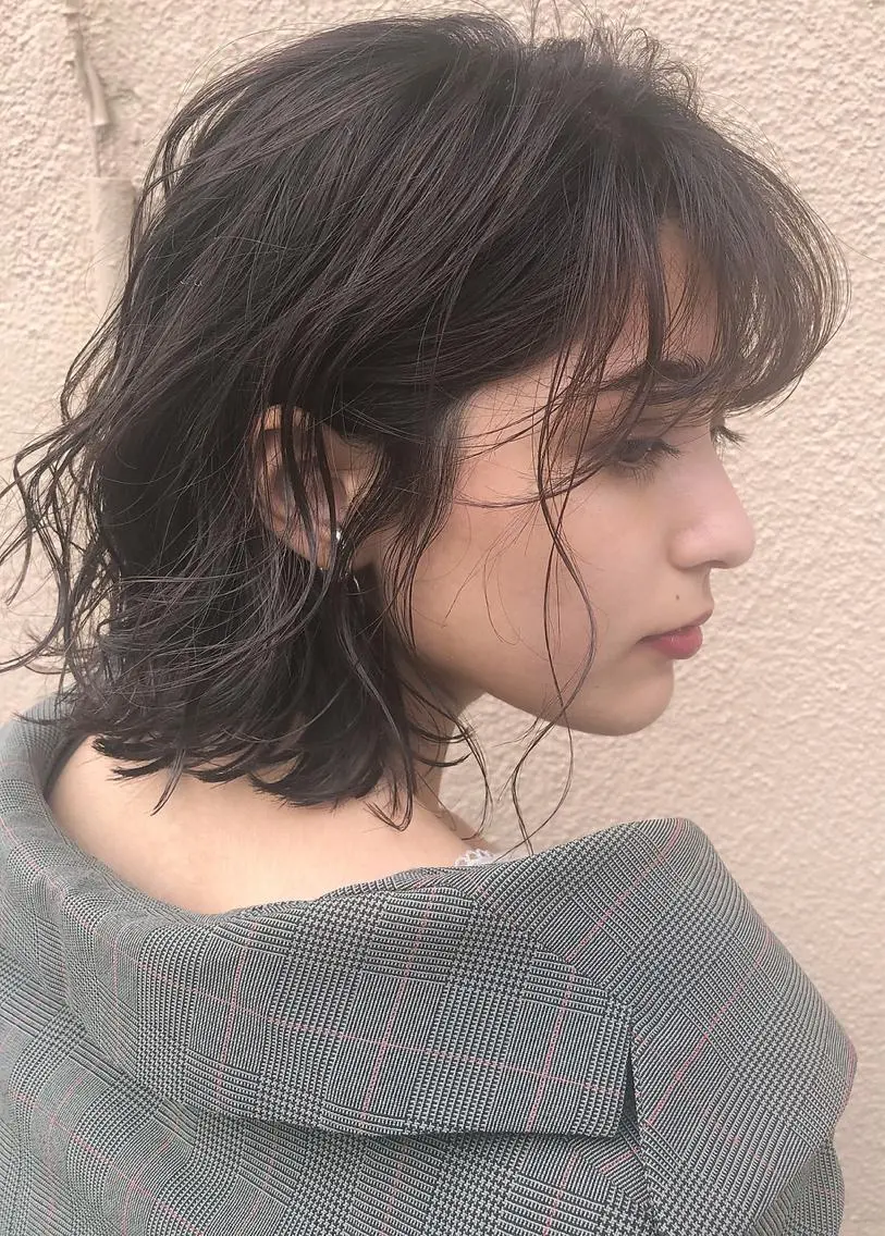 ショート カラー パーマ カット ヘアカラー パーマ 韓国レイヤー/艶髪 WATSUKIのヘアスタイル