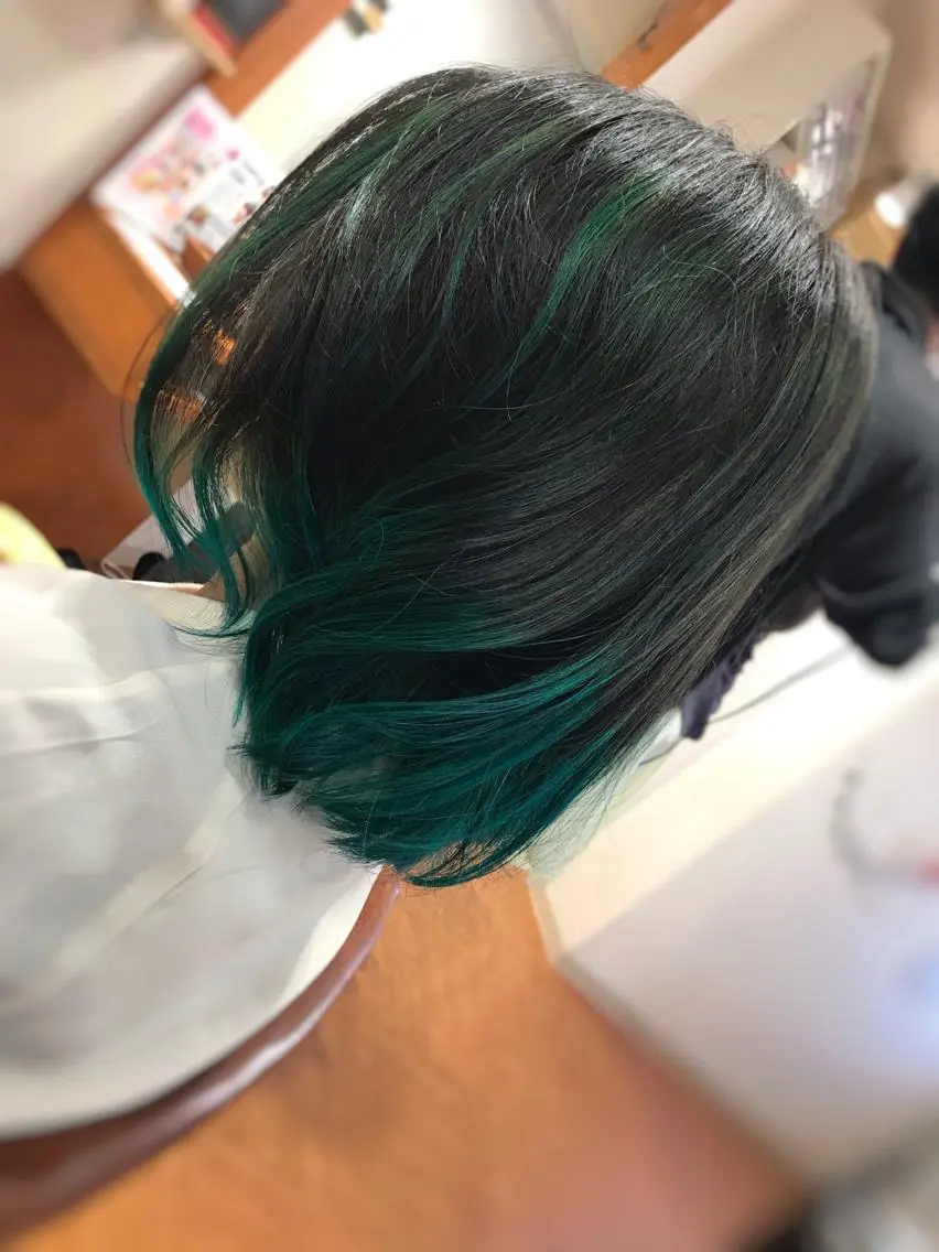 ミディアム ハイライト 代表 しみず としやのヘアスタイル