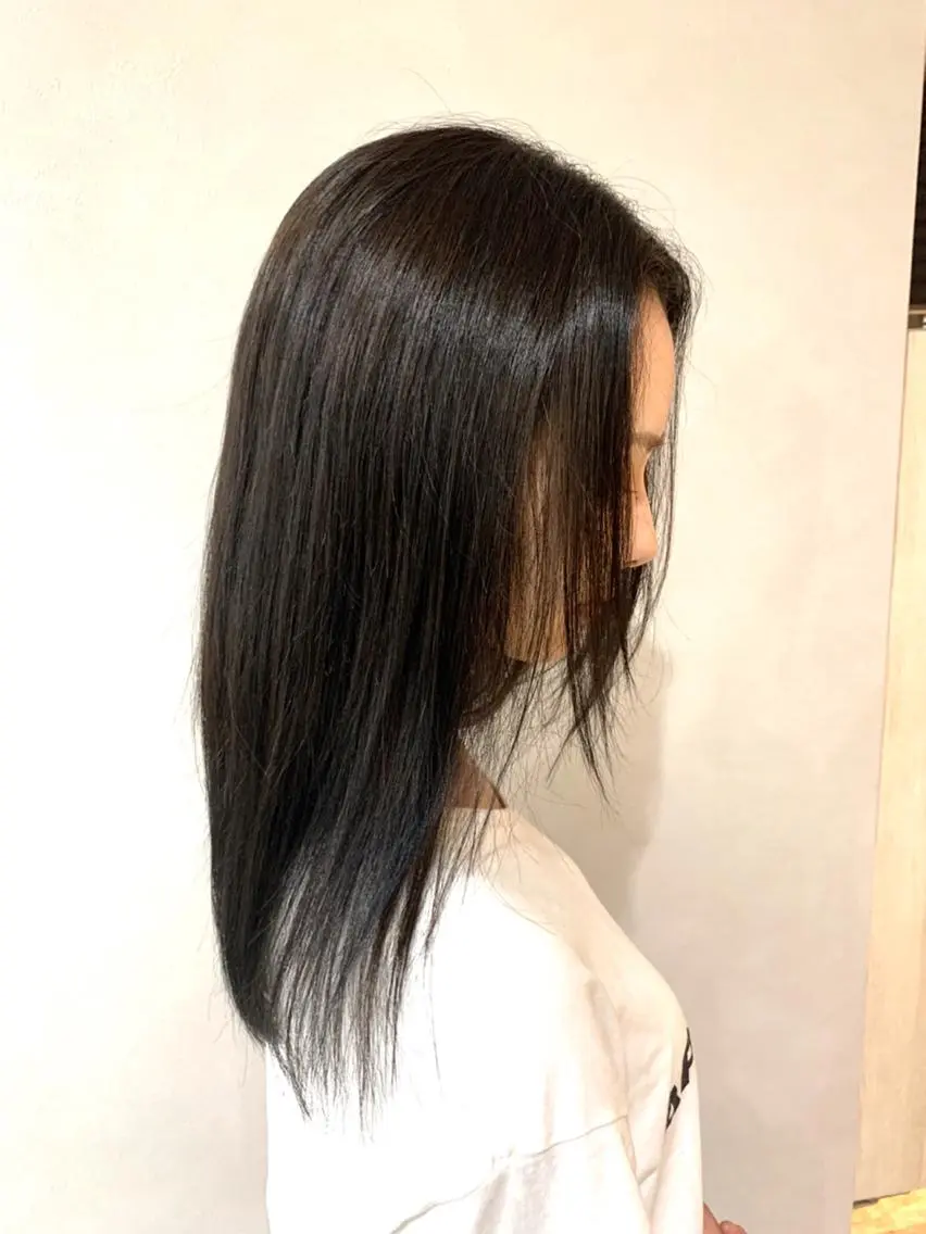 ロング 髪質改善 髪質改善カラーのヘアスタイル