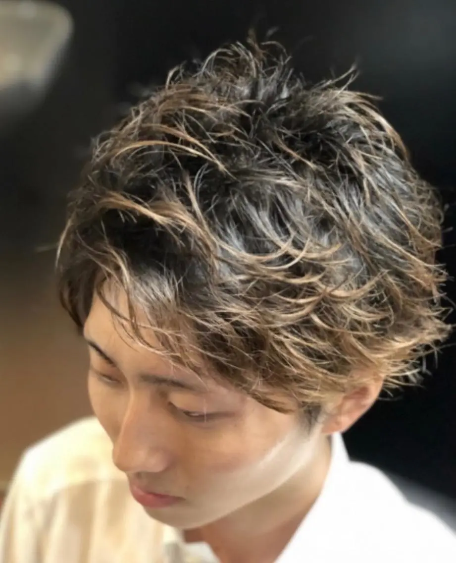 ミディアム パーマ ミディアムパーマ スパイラルパーマ 木村 りきのヘアスタイル