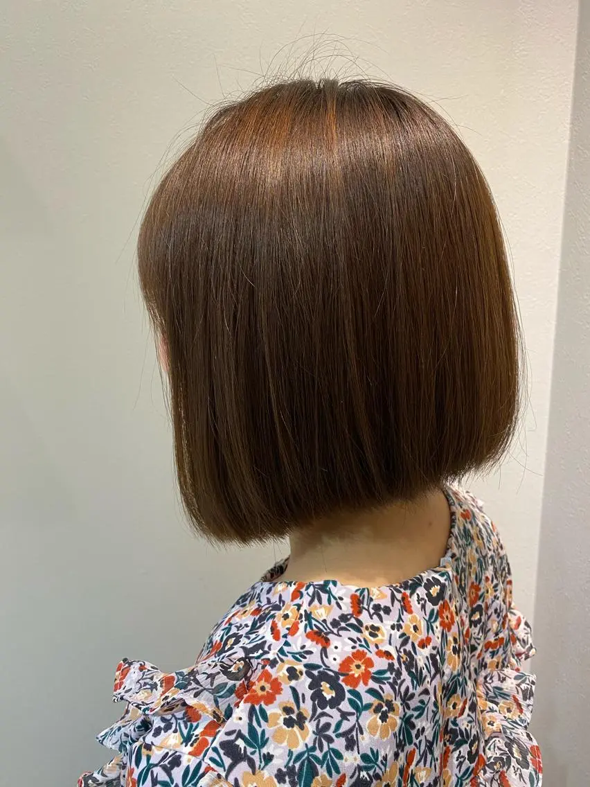 ショート 🌕透明感カラー @ENTER大名のヘアスタイル