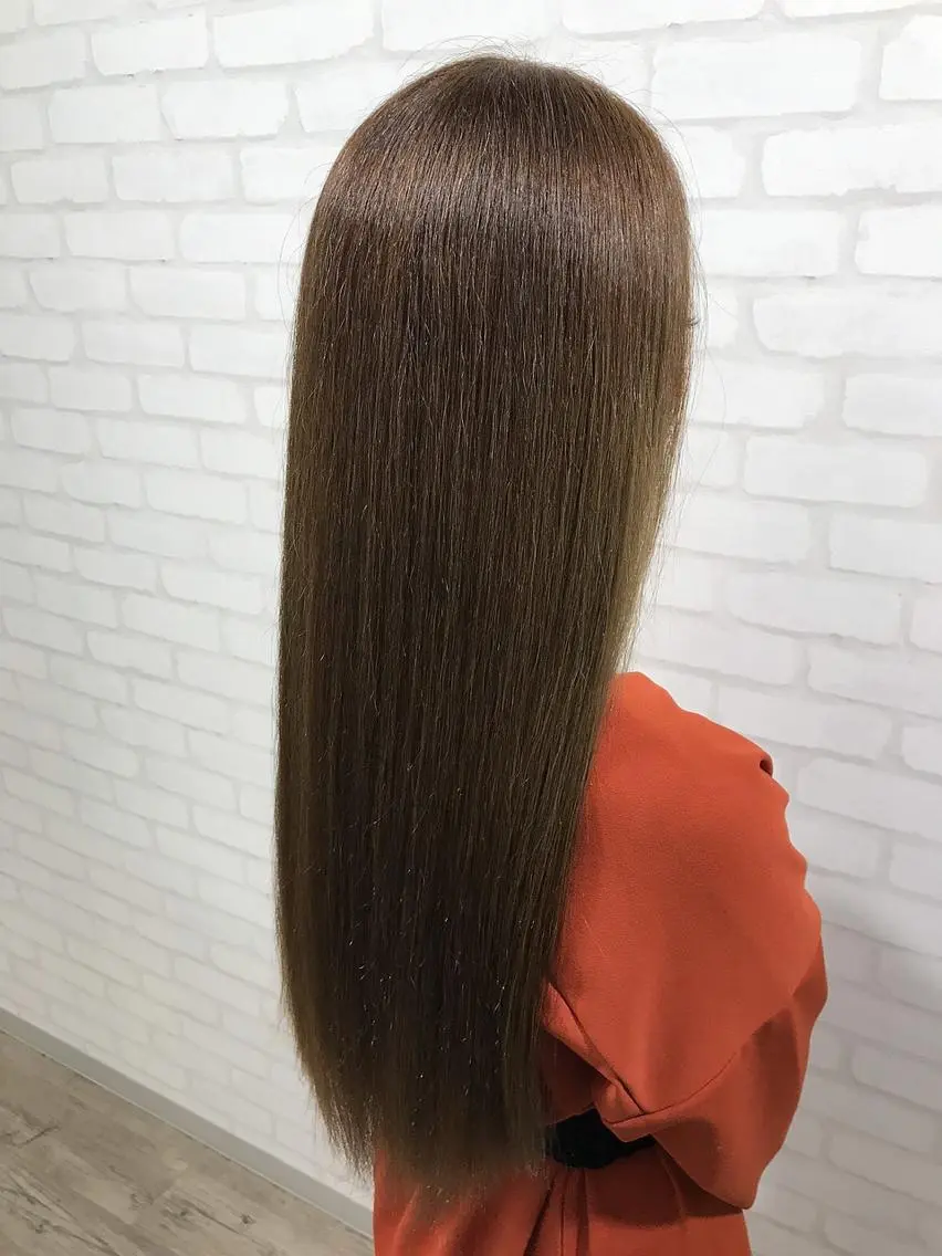 セミロング カット 縮毛矯正 RecheRche 池袋のヘアスタイル