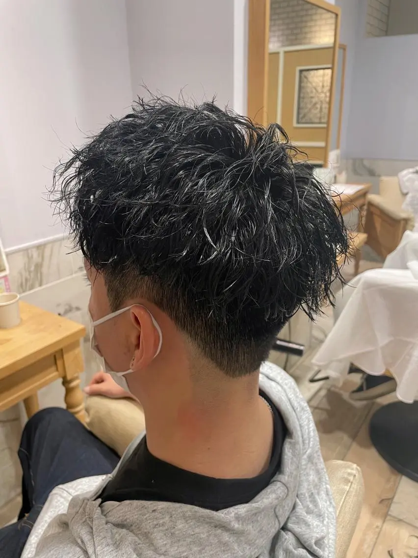 ショート パーマ カット パーマ すげさやか ✨メンズカットパーマのヘアスタイル