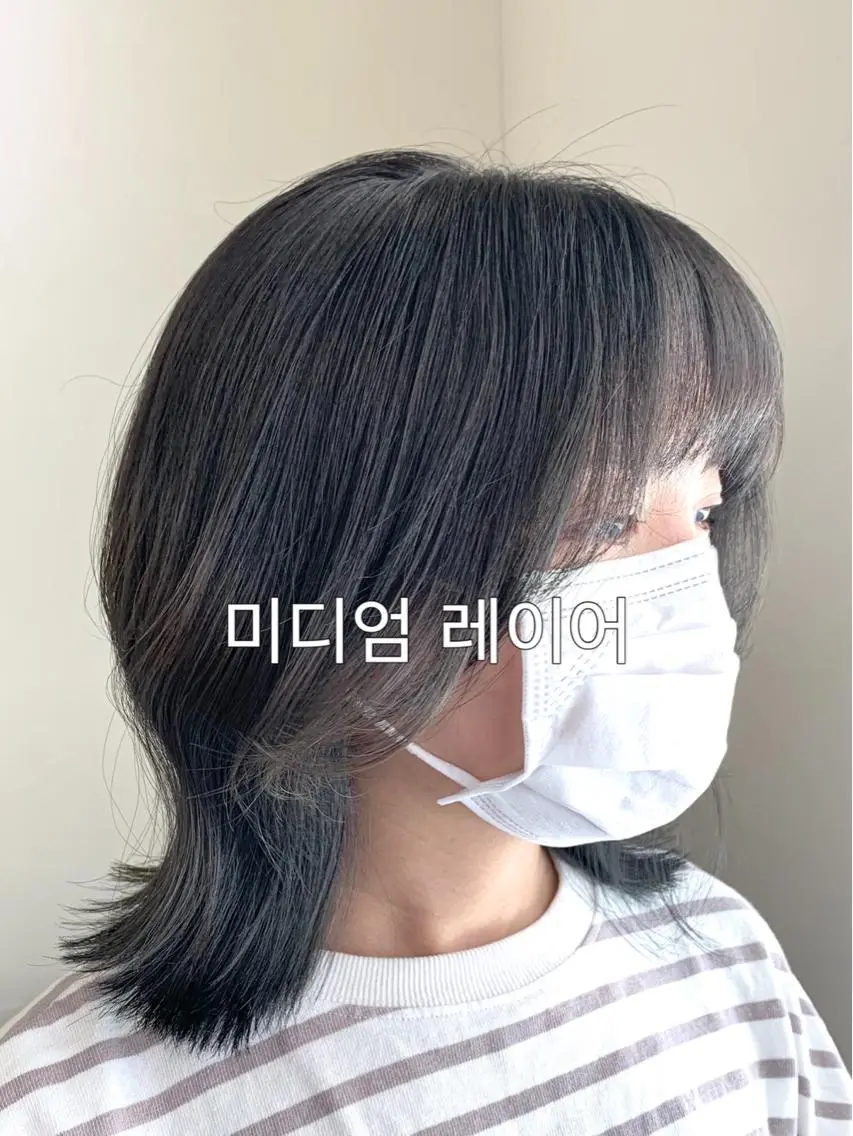 ミディアム 本場韓国ヘア特化 아이비/Aibiのヘアスタイル