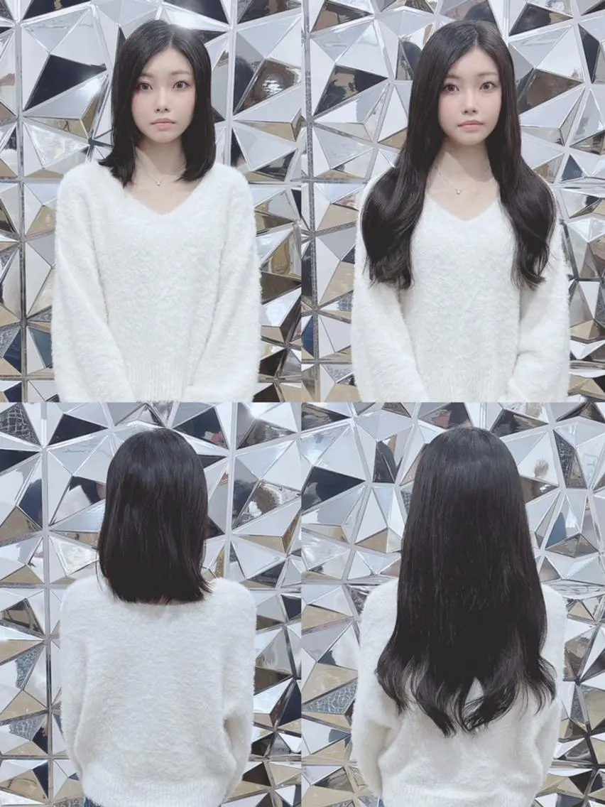 ロング カラー ヘアアレンジ シールエクステ バレイヤージュ ブリーチ ケアブリーチ ダブルカラー LIP 大阪本店 エクステ 堀谷和孝のヘアスタイル