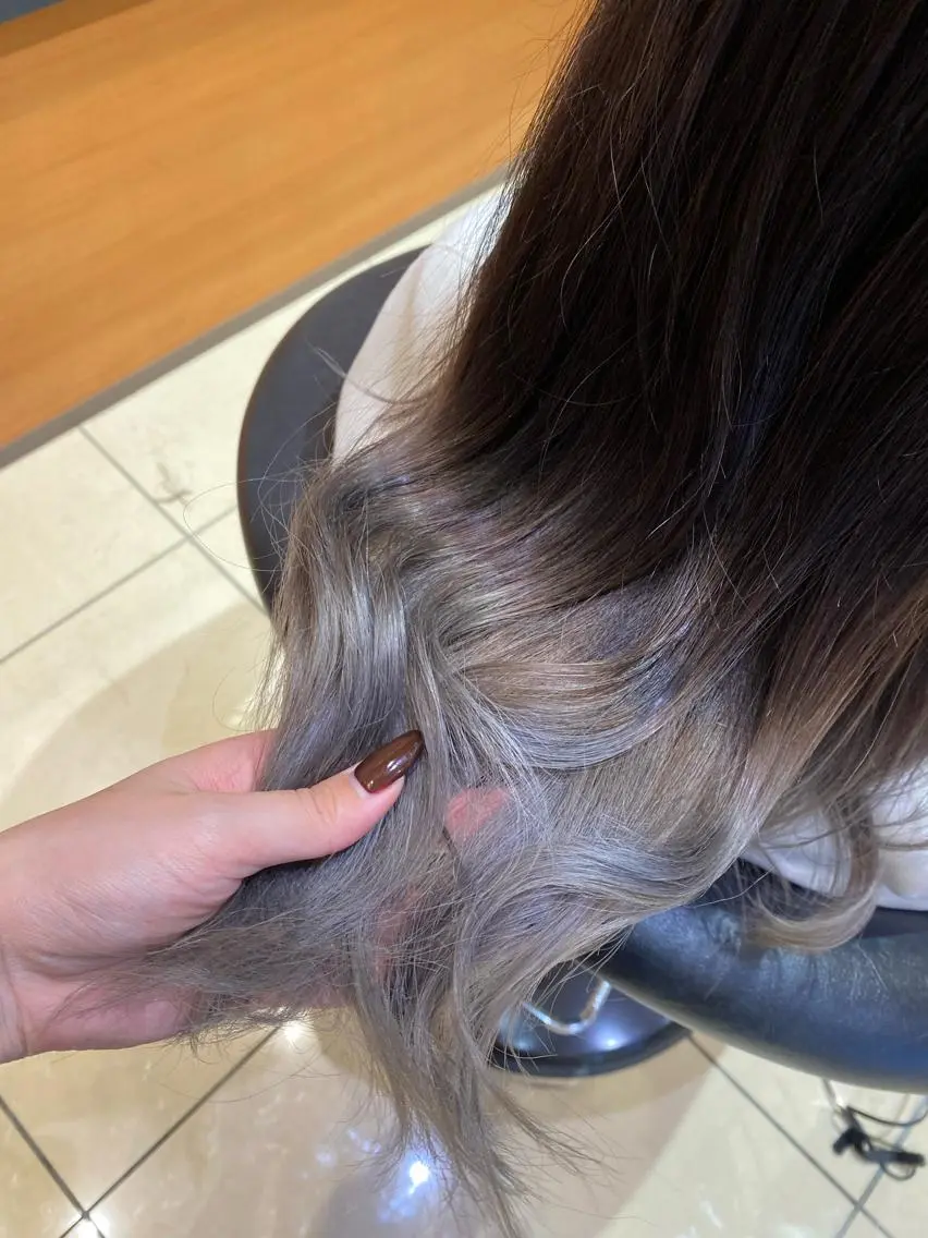 カラー グラデーションカラー 韓国ヘア🕊村上 ののこ🕊のヘアスタイル
