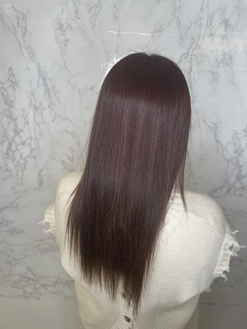 セミロング 髪質改善・縮毛矯正 濱　泰賀のヘアスタイル