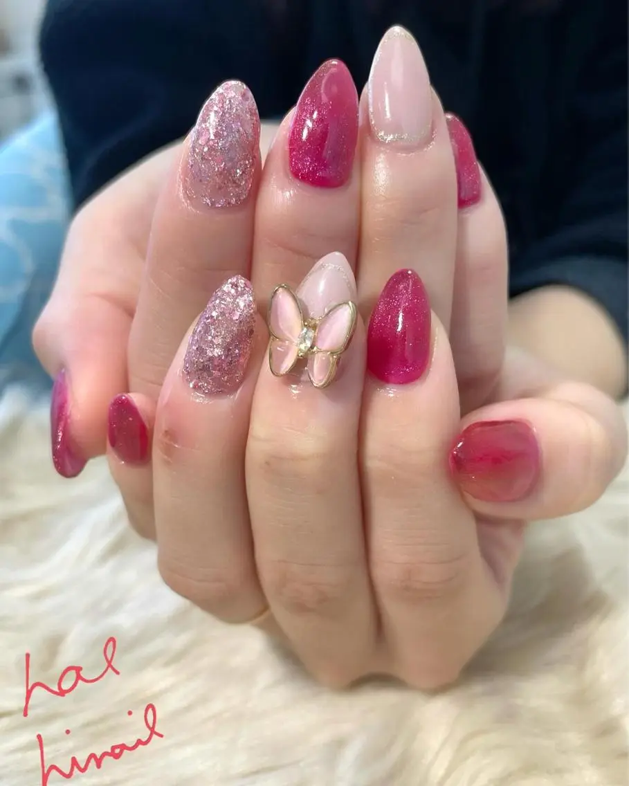 ネイル ピンク はるひな ねいるのネイルデザイン