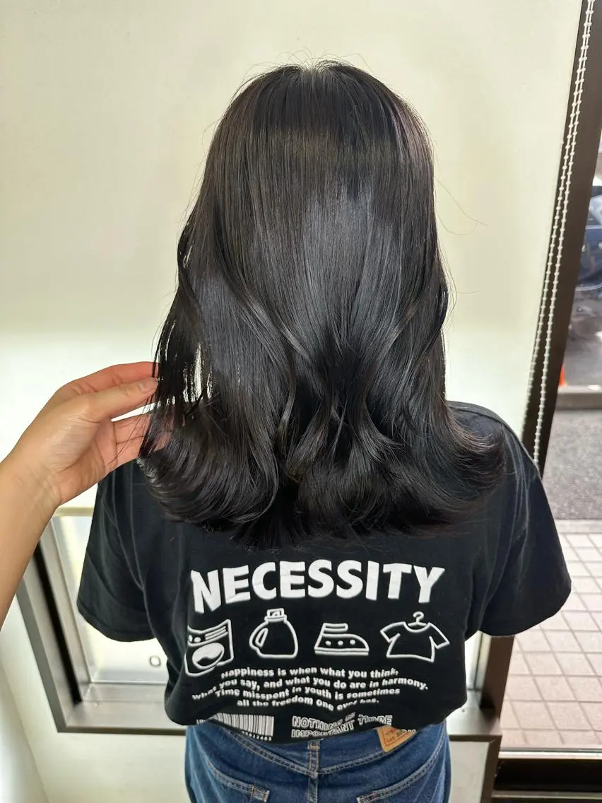 ミディアム カラー ブリーチカラー🫧 森　凪沙のヘアスタイル