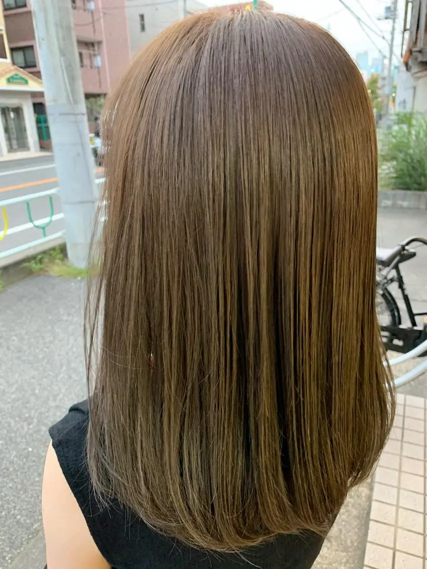 セミロング カラー グラデーションカラー イルミナカラー 髪質改善 トリートメント ヘアカラー トリートメント どんな髪の悩みも解決 します✨田嶋俊一✨のヘアスタイル