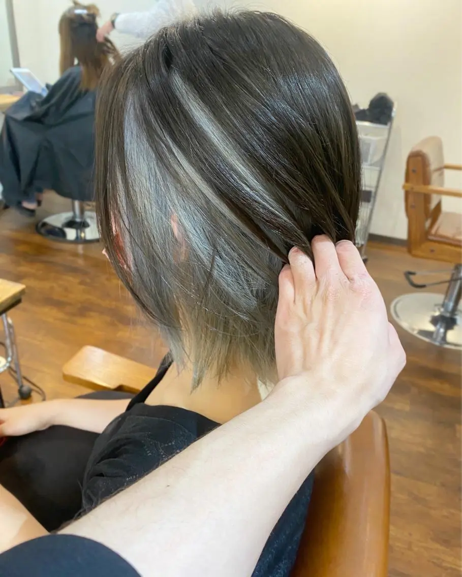 ショート ボブ ヘアカラー トリートメント インナーカラー🦔 🐾KEISUKEのヘアスタイル