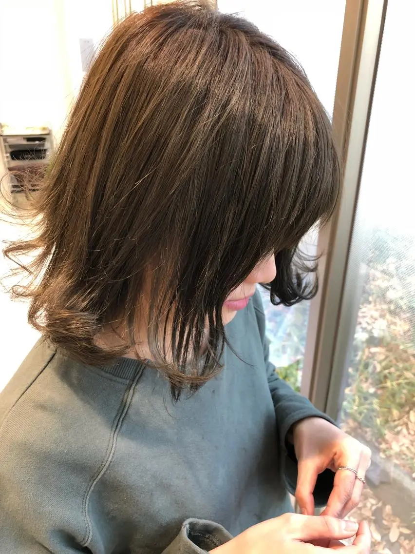 ミディアム 福元 保雄のヘアスタイル