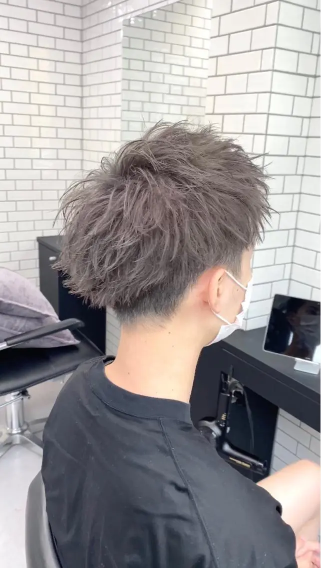 メンズ カット ヘアカラー トリートメント ヘアセット 梅田中崎町メンズ 美容師ユースケのヘアスタイル
