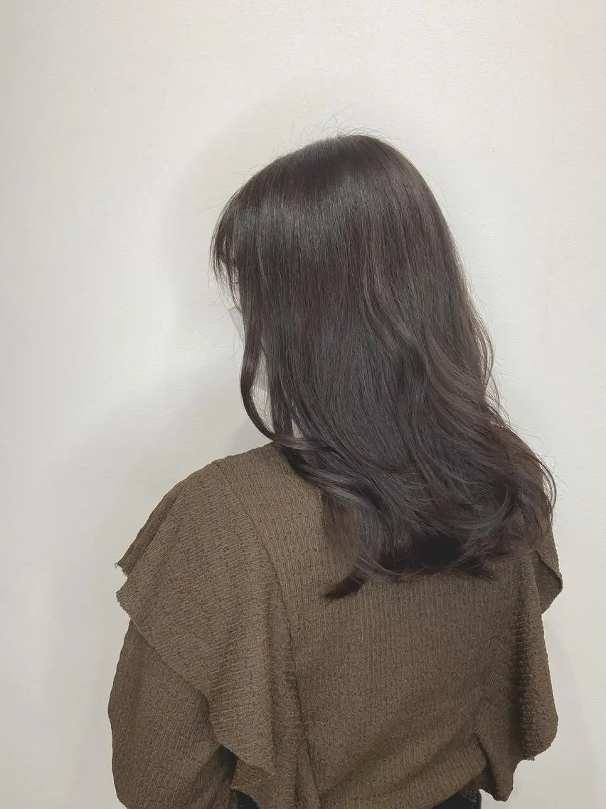 パーマ カラー セミロング セミロングパーマ バレイヤージュ ブリーチ ケアブリーチ デザインカラー カット ヘアカラー トリートメント 初めでも安心🌟 newi町田✂のヘアスタイル