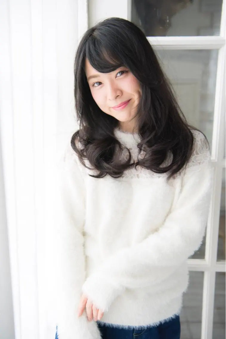 セミロング パーマ 髪質改善🌈縮毛矯正 荻原 達矢のヘアスタイル
