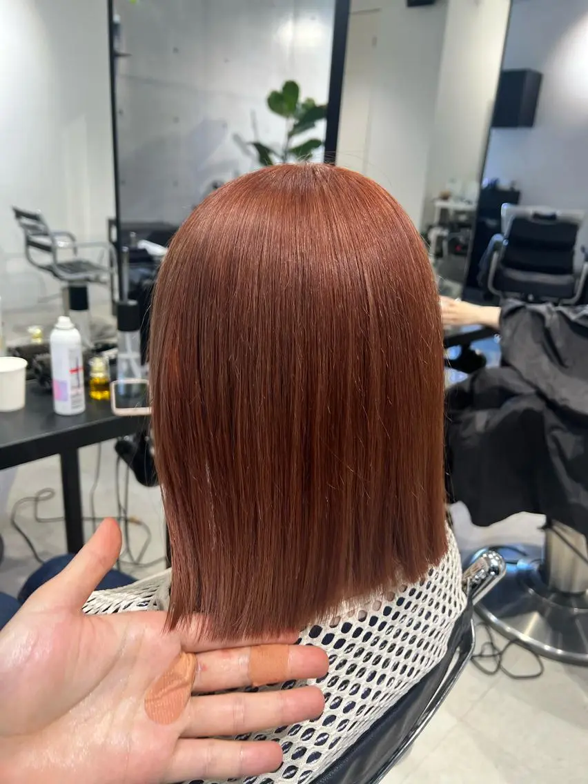 ミディアム カラー カット ヘアカラー トリートメント 赤みゼロ/透明感 カラー🌿KANTAのヘアスタイル