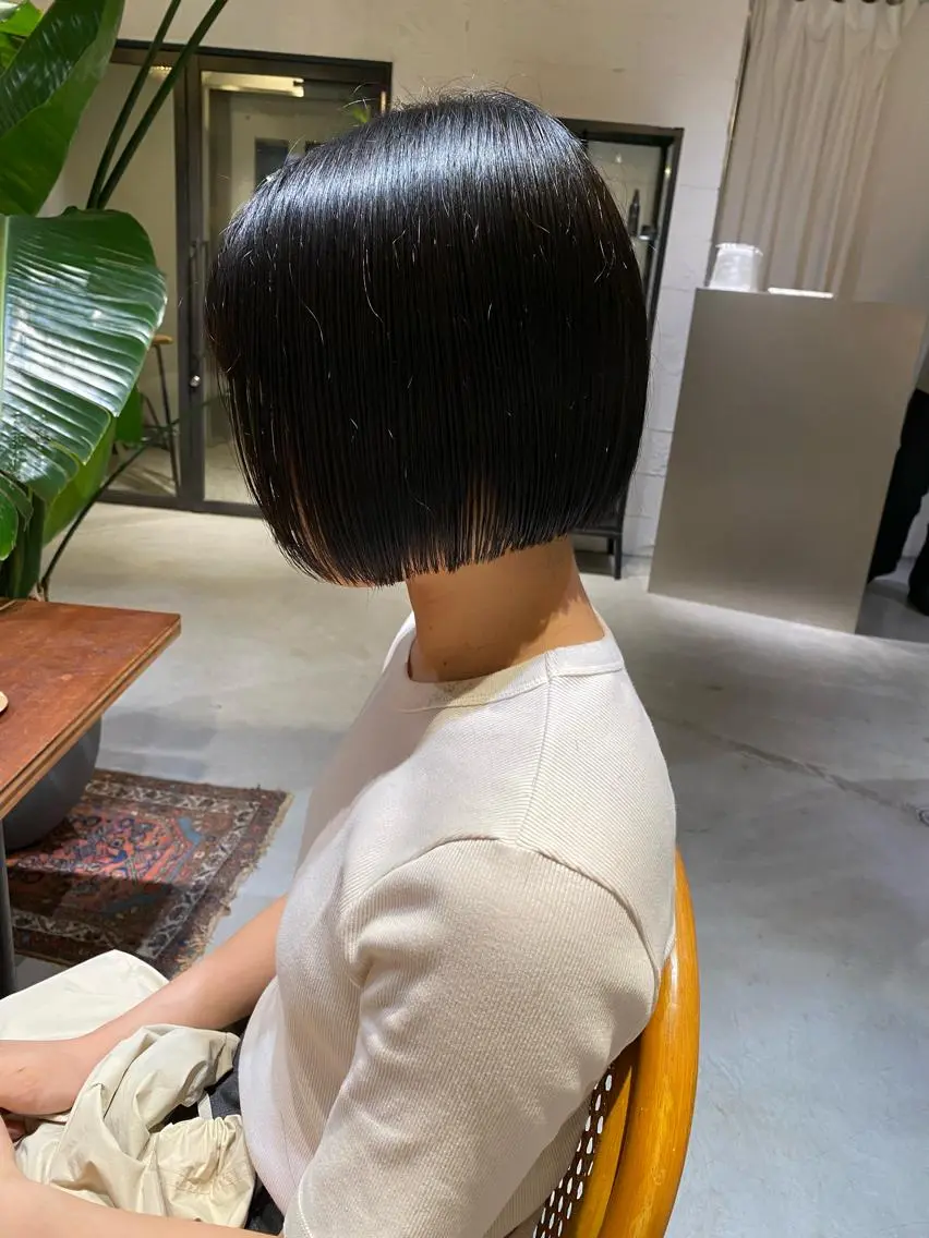 ショート ボブ 伸ばしかけ ショートヘア 聖 来のヘアスタイル