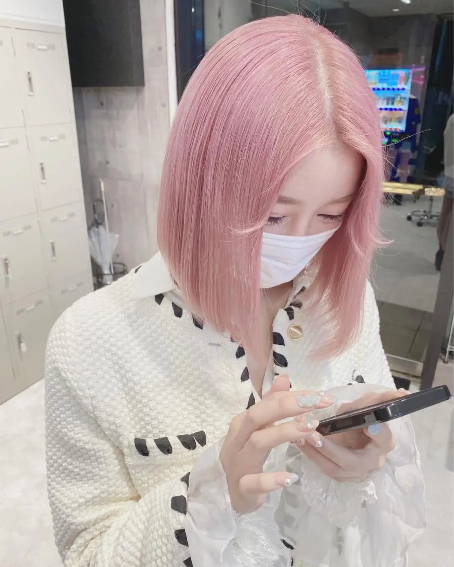 ミディアム カラー ヘアアレンジ カット ヘアカラー トリートメント TAKUMAブリーチ /切りっぱなし🪽のヘアスタイル