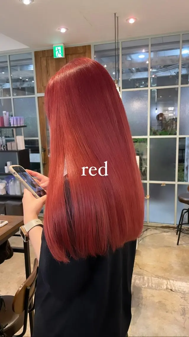 ロング カラー カット ヘアカラー トリートメント 【完全個室】髪質改善 暖色カラー/山崎唯奈のヘアスタイル