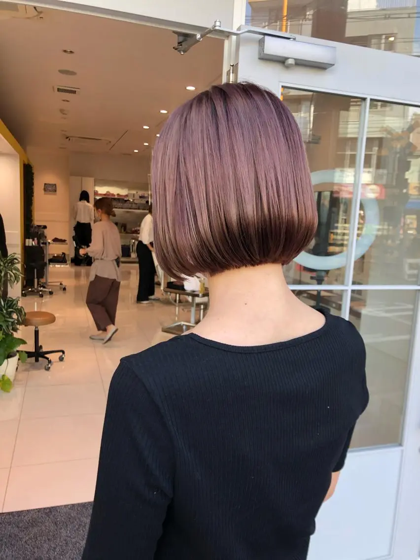 ミディアム カラー ウルフカット ハッシュカット/七海のヘアスタイル