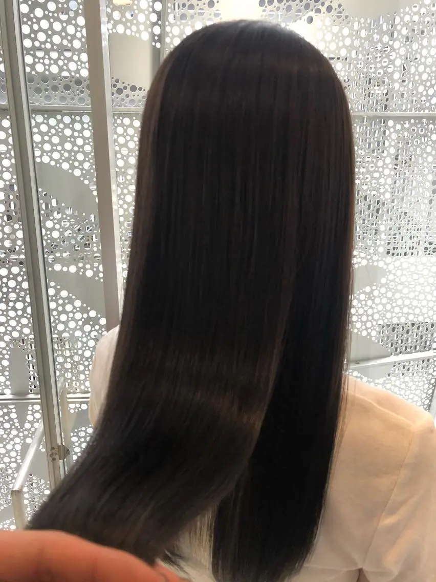 セミロング カラー ヘアアレンジ 髪質改善 トリートメント スズキジュンペイ 銀座/髪質改善のヘアスタイル