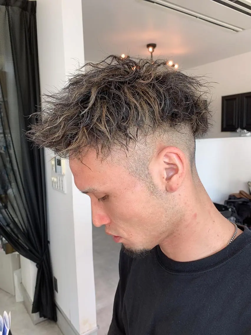 ショート カット パーマ ヘアセット 中村 優太のヘアスタイル