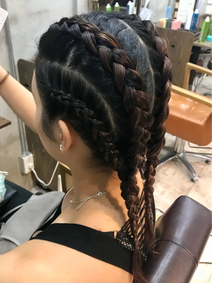 セミロング まつパ・ヘアセット ♡Chinami♡のマツエク・マツパデザイン