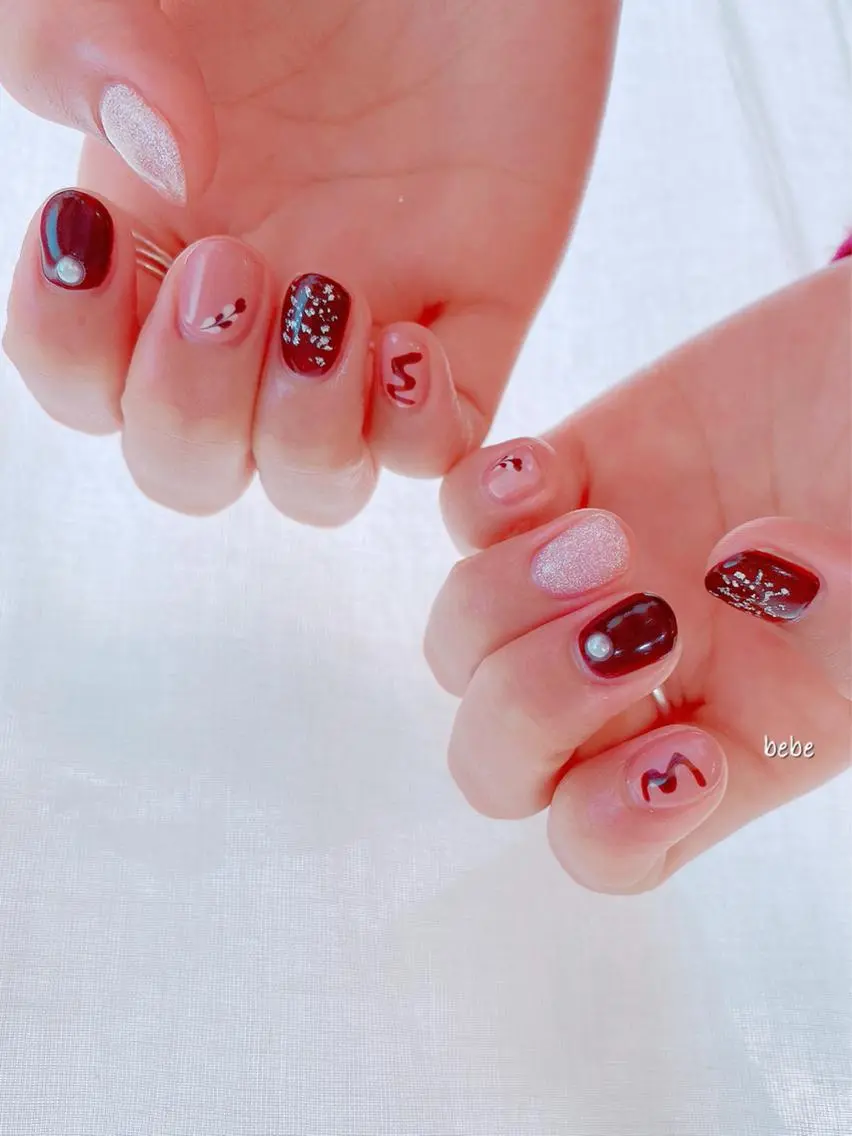 ネイル バレンタイン ハンドネイル Ann nailのネイルデザイン
