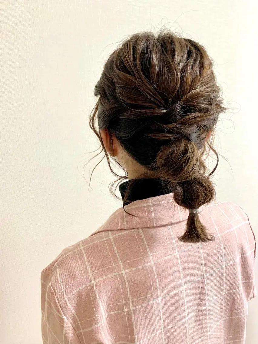ヘアアレンジ 玉ねぎヘアー Kikuchi Eriのヘアスタイル