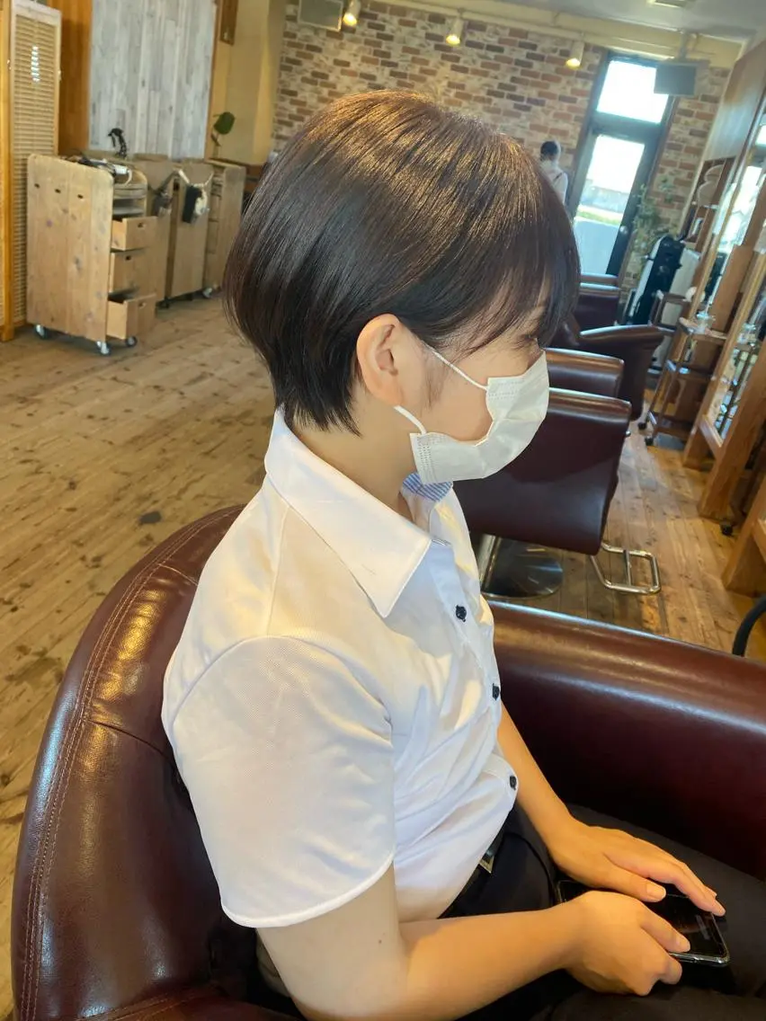 ショート ショートヘア 小顔カット 🐻千葉 碧和🐻のヘアスタイル