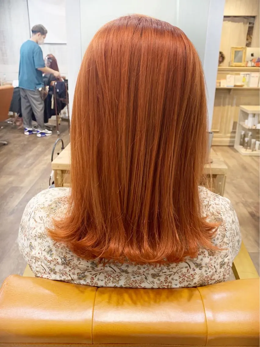 セミロング カラー 初めてでも失敗しない 透明感カラー Miiのヘアスタイル